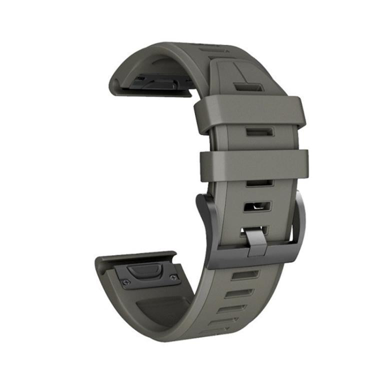 For Garmin QuickFit 26mm Kalebol Plain Texture Silicone Watch Band(Army Green) - free shipping - PMc TechLife - Order now!