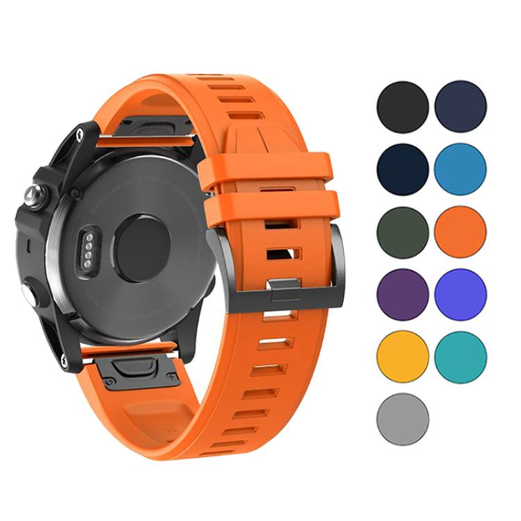For Garmin QuickFit 22mm Kalebol Plain Texture Silicone Watch Band(Army Green) - free shipping - PMc TechLife - Order now!