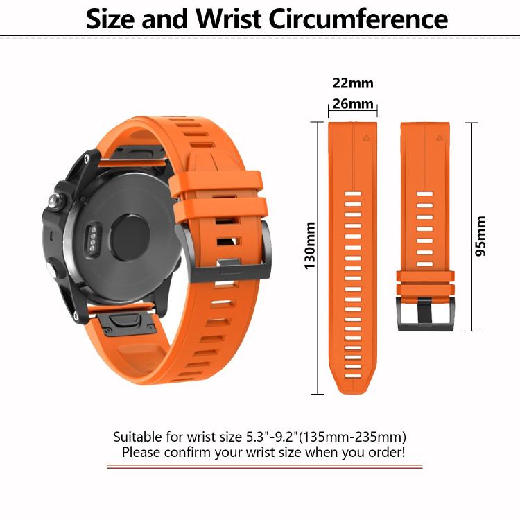 For Garmin QuickFit 26mm Kalebol Plain Texture Silicone Watch Band(White) - free shipping - PMc TechLife - Order now!