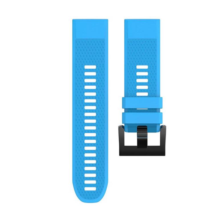 For Garmin QuickFit 26mm Kalebol Triangle Texture Silicone Watch Band(Sky Blue) - free shipping - PMc TechLife - Order now!