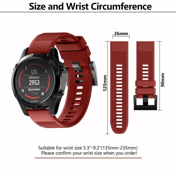 For Garmin QuickFit 26mm Kalebol Triangle Texture Silicone Watch Band(Sky Blue) - free shipping - PMc TechLife - Order now!