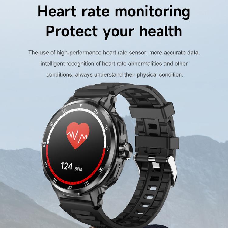 D11 1.46 inch 2 in 1 Bluetooth Earphone Smart Watch, Support Bluetooth Call / NFC / Heart Rate(Green) - free shipping - PMC TechLife - Order now!