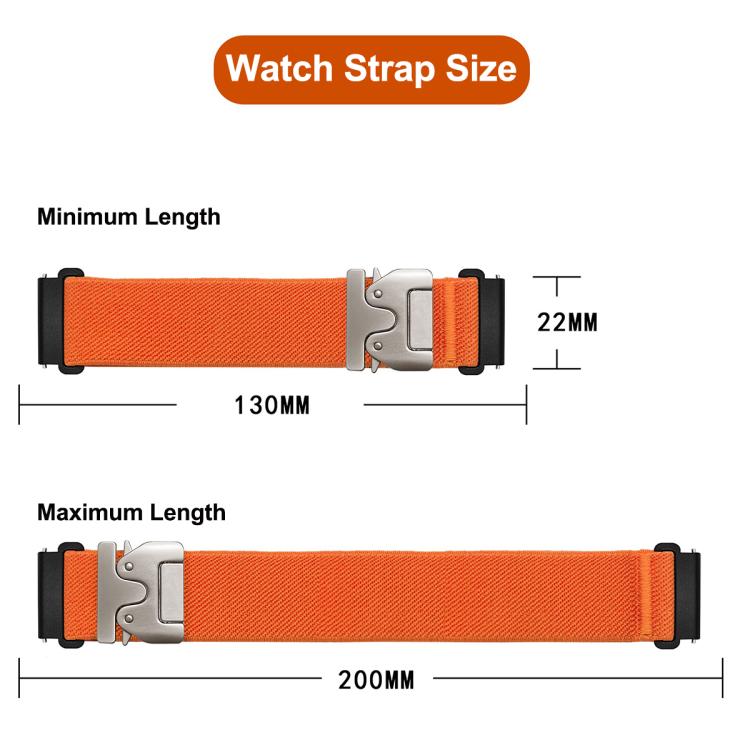 20mm Parachute Buckle Elastic Nylon Watch Band(Starlight) - 20mm Bands by PMc TechLife | Online Shopping South Africa | PMc TechLife | Buy Now Pay Later Mobicred