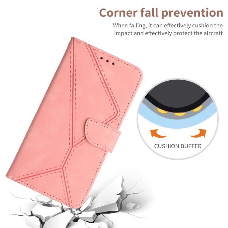 For Tecno Pova 7 Ultra 5G Stitching Embossed Leather Phone Case(Pink) - free shipping - PMC TechLife - Order now!