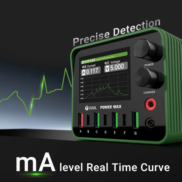 2UUL PC01 POWER MAX 200W Multi-Port Charger Adjustable Voltage Power Supply, Plug:EU Plug - free shipping - PMC TechLife - Order now!