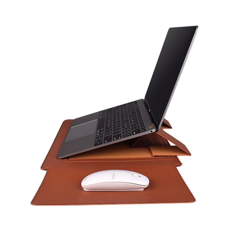 PU05 Sleeve Leather Case Carrying Bag for 14.1 inch Laptop(Yellow) - free shipping - PMC Jewellery - Order now!