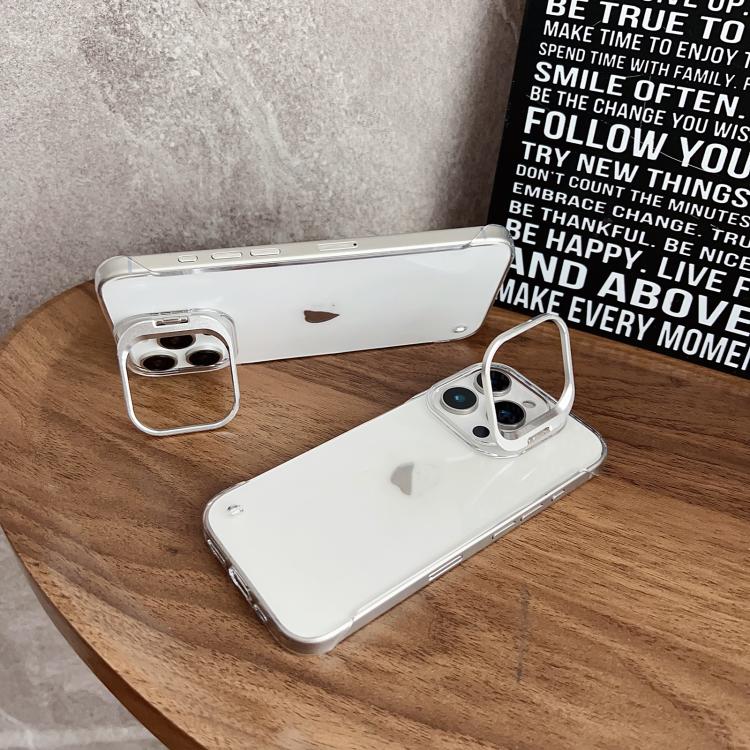 For iPhone 16 Pro Ultra-thin Transparent Frameless Lens Holder Phone Case - free shipping - PMC TechLife - Order now!