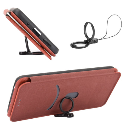 For Doogee X95 Carbon Fiber Texture Horizontal Flip TPU + PC + PU Leather Case with Card Slot & Lanyard(Brown) - More Brand by PMC Jewellery | Online Shopping South Africa | PMC Jewellery | Buy Now Pay Later Mobicred