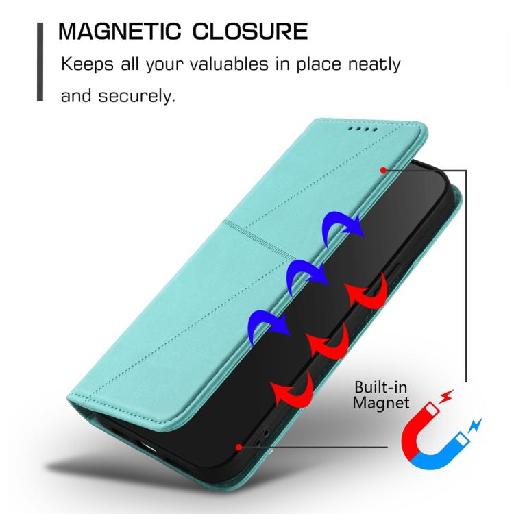 For iPhone 17 Strong Magnetic Frosted Flip Leather Phone Case(Light Blue) - free shipping - PMc TechLife - Order now!