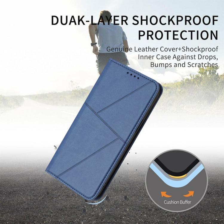 For iPhone 17 Pro Strong Magnetic Frosted Flip Leather Phone Case(Royal Blue) - free shipping - PMc TechLife - Order now!