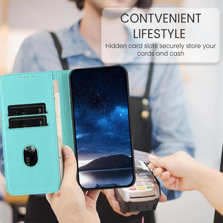 For iPhone 17 Pro Max Strong Magnetic Frosted Flip Leather Phone Case(Light Blue) - free shipping - PMc TechLife - Order now!