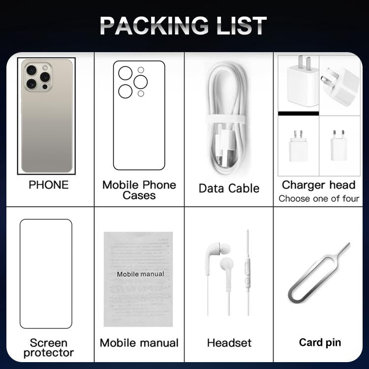 I16 Pro Max / VD1, 3GB+32GB, 6.8 inch Android 10 MTK6753 Octa Core, Network: 4G, Dual SIM, Plug:AU Plug(Grey) - free shipping - PMc TechLife - Order now!