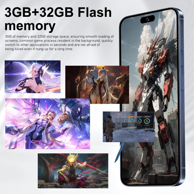 I16 Pro Max / VD1, 3GB+32GB, 6.8 inch Android 10 MTK6753 Octa Core, Network: 4G, Dual SIM, Plug:AU Plug(Purple) - free shipping - PMc TechLife - Order now!