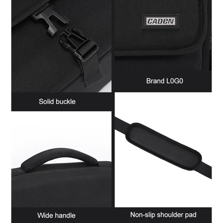 CADeN D27-1 Portable Digital Camera Bag with Strap, Size:31 x 21 x 17cm Black - free shipping - PMC TechLife - Order now!