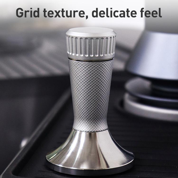 53.3mm Mesh Texture Coffee Powder Pressing Hammer Stainless Steel Cloth Powder(Black) - free shipping - PMC TechLife - Order now!