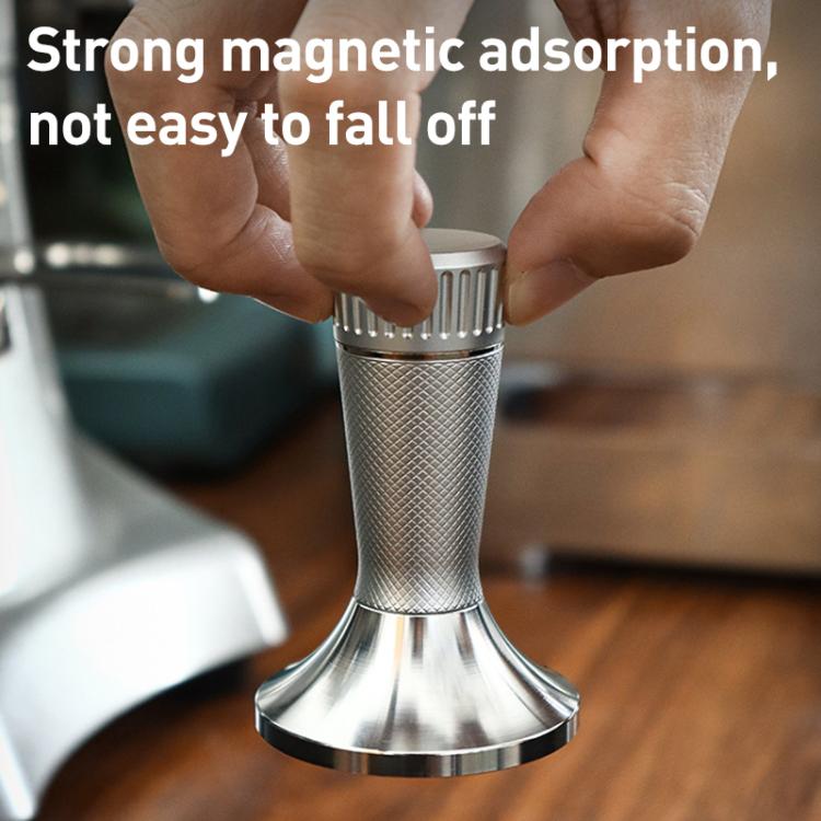 53.3mm Mesh Texture Coffee Powder Pressing Hammer Stainless Steel Cloth Powder(Black) - free shipping - PMC TechLife - Order now!