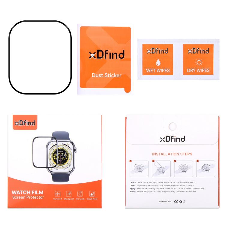 For Xiaomi Redmi Watch 4 2pcs xDfind Curved 3D Composite Material Soft Film Screen Protector - free shipping - PMc TechLife - Order now!