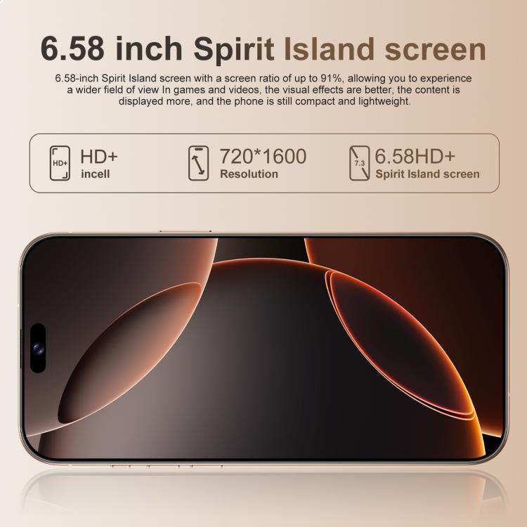 A16 Pro Max / PDA89-B, 4GB+64GB, 6.58 inch Android 10 MTK6739 Quad Core, Network: 4G, OTG, Dual SIM, Plug:AU Plug(Gold) - free shipping - PMc TechLife - Order now!