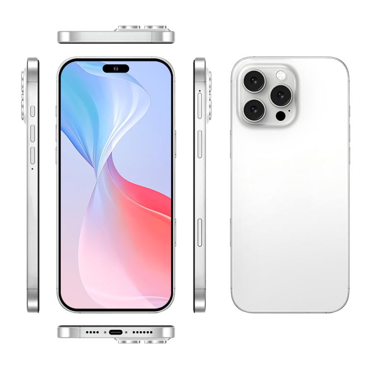 I16 Pro Max / PDQ6, 4GB+64GB, 6.58 inch Android 10 MTK6739 Quad Core, Network: 4G, Dual SIM, Plug:EU Plug(White) - free shipping - PMc TechLife - Order now!