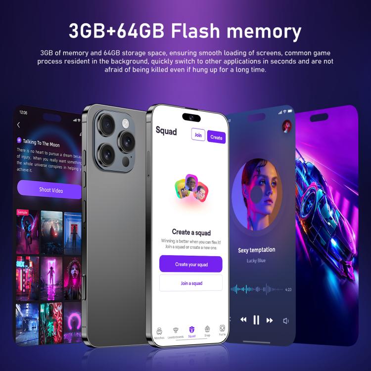 I16 Pro Max / RAi3, 3GB+64GB, 6.56 inch Android 10 MTK6739 Quad Core, Network: 4G, Dual SIM, Plug:UK Plug(Gold) - free shipping - PMc TechLife - Order now!