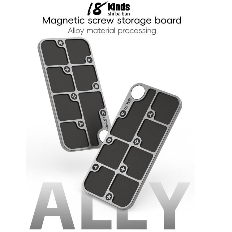18 Kinds 7-Zone Alloy Magnetic Combination Screw Storage Pad - free shipping - PMC TechLife - Order now!