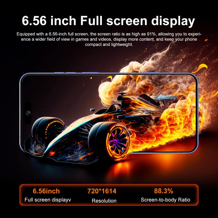 I16 Plus / RAi5, 3GB+64GB, 6.56 inch Android 10 MTK6739 Quad Core, Network: 4G, Dual SIM, Plug:EU Plug(White) - free shipping - PMc TechLife - Order now!