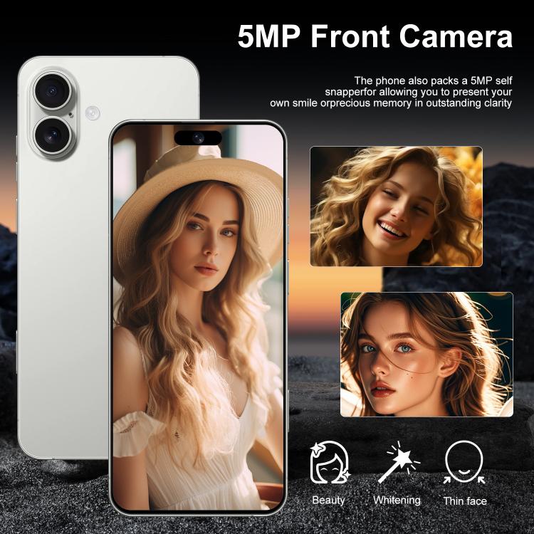 I16 Plus / RAi5, 3GB+64GB, 6.56 inch Android 10 MTK6739 Quad Core, Network: 4G, Dual SIM, Plug:EU Plug(White) - free shipping - PMc TechLife - Order now!