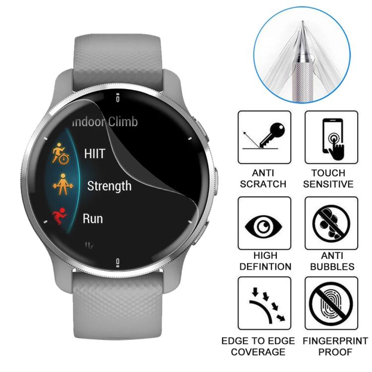 For Garmin Venu 2 Plus 5pcs xDfind Soft Hydrogel Film Full Cover Front Protector - free shipping - PMC TechLife - Order now!