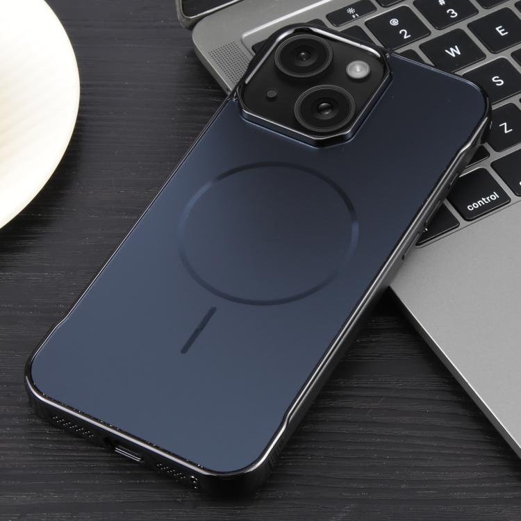 For iPhone 15 Plus / 14 Plus Electroplating Frameless Frosted Anti-Glare PC MagSafe Phone Case(Black) - free shipping - PMC TechLife - Order now!