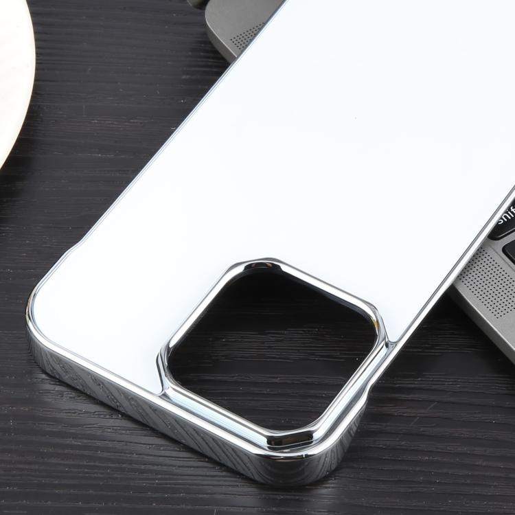 For iPhone 14 Pro Max Electroplating Frameless Frosted Anti-Glare PC MagSafe Phone Case(Silver White) - free shipping - PMC TechLife - Order now!
