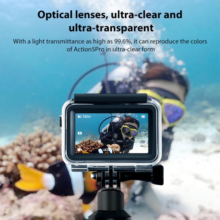 For DJI Osmo Action 5 Pro Magnetic 60m Waterproof Case Diving Waterproof Case - free shipping - PMC TechLife - Order now!