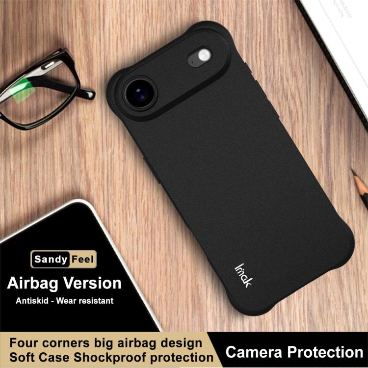 For iPhone 17 Air imak Shockproof Airbag TPU Phone Case(Matte Black) - iPhone 17 Air Cases by imak | Online Shopping South Africa | PMC TechLife | Buy Now Pay Later Mobicred