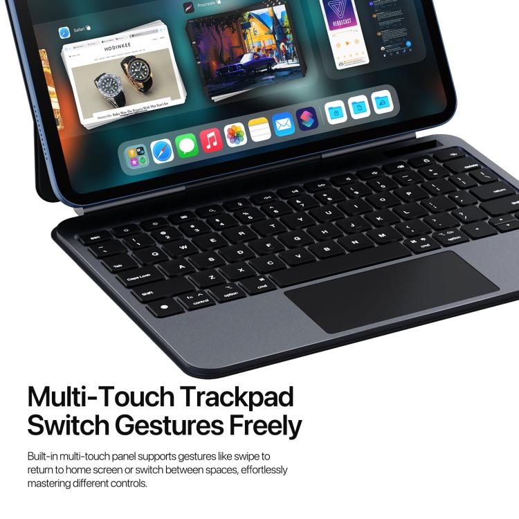 For iPad 2025 / 2022 DUX DUCIS MK Pro Series Floating Magnetic Keyboard Tablet Leather Case(Black) - free shipping - PMC TechLife - Order now!