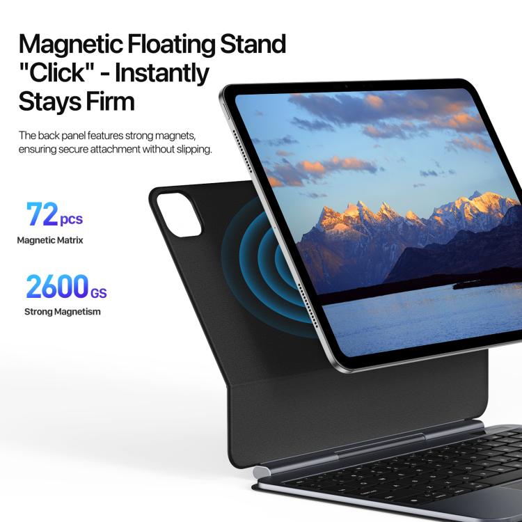 For iPad Pro 11 2024 DUX DUCIS MK Pro Series Floating Magnetic Keyboard Tablet Leather Case(Black) - free shipping - PMC TechLife - Order now!