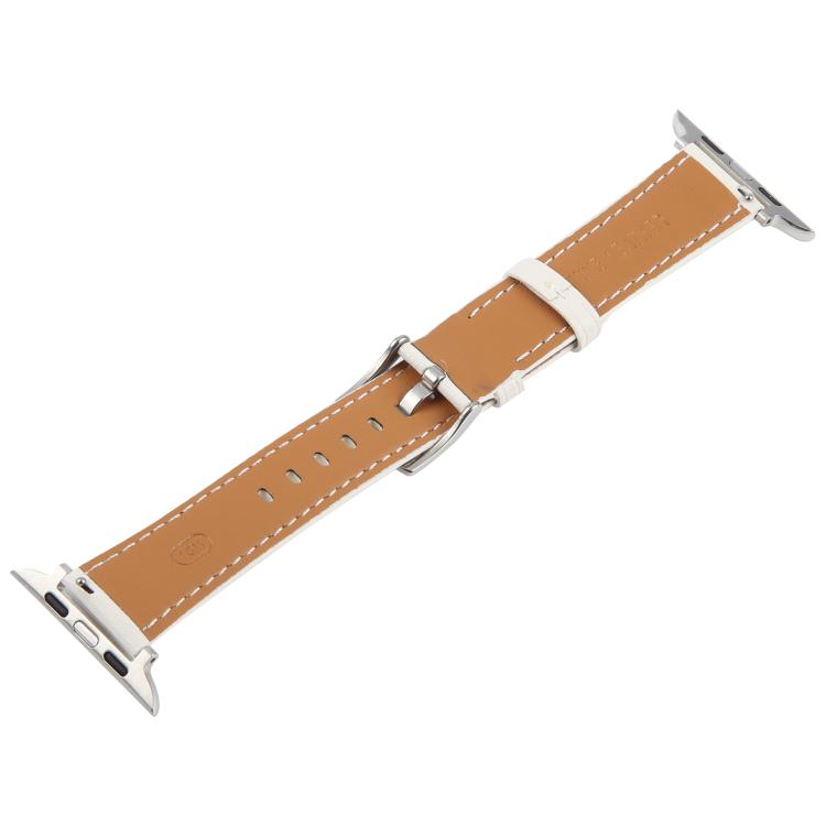 For Apple Watch 46mm / 49mm / 45mm / 44mm Silk Microfiber Leather Watch Band(White) - Watch Bands by PMC TechLife | Online Shopping South Africa | PMC TechLife | Buy Now Pay Later Mobicred