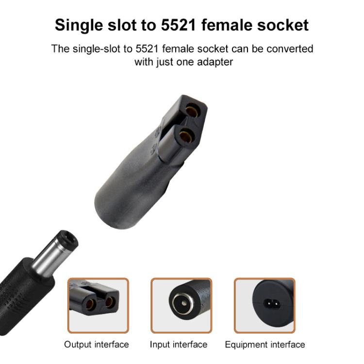 7pcs / Set DC 5.5 x 2.1mm Female to Shaver Interface Charging Adapter Converter - free shipping - PMC TechLife - Order now!