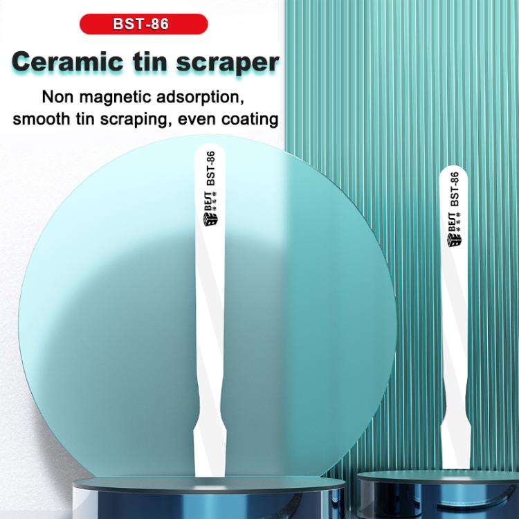 BEST BST-86 Multifunctional Anti-static Anti-magnetic BGA Ceramic Tin Scraper - free shipping - PMC TechLife - Order now!