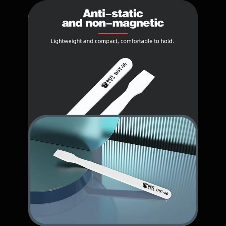 BEST BST-86 Multifunctional Anti-static Anti-magnetic BGA Ceramic Tin Scraper - free shipping - PMC TechLife - Order now!