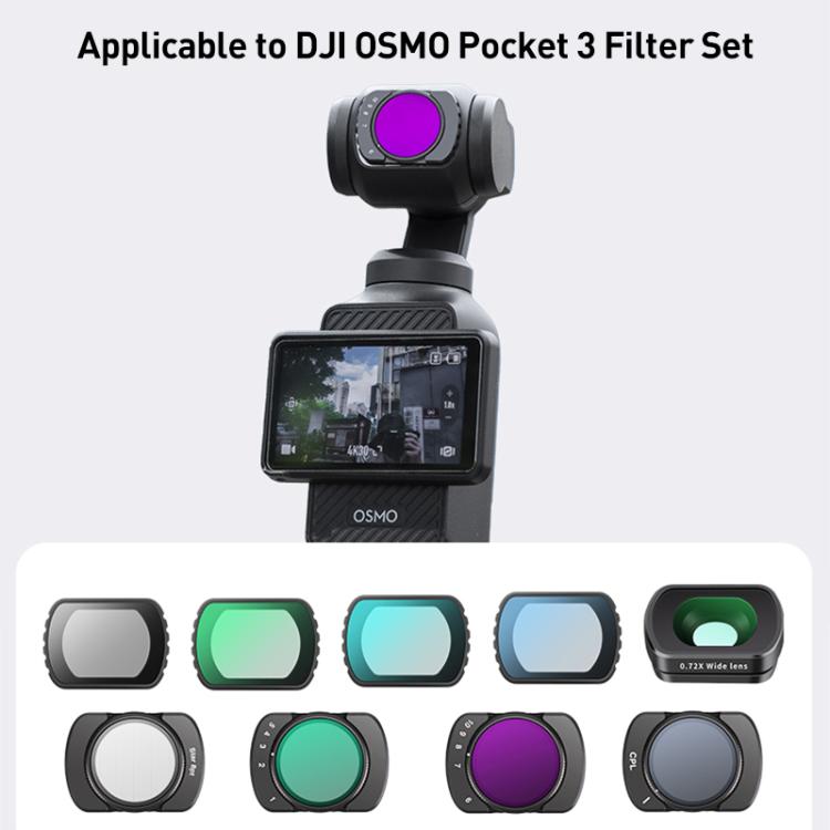 For DJI Osmo Pocket 3 Camera Lens Filter, Filter:Adjustable CPL - free shipping - PMC TechLife - Order now!