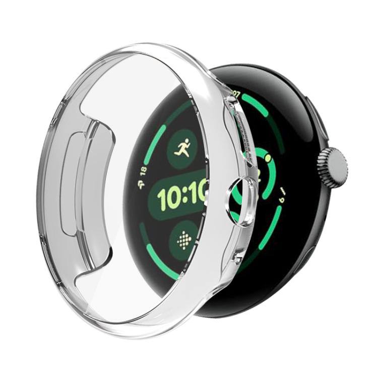 For Google Pixel Watch 3 45mm Integrated Full Coverage TPU Watch Protective Cover(Transparent) - free shipping - PMC TechLife - Order now!