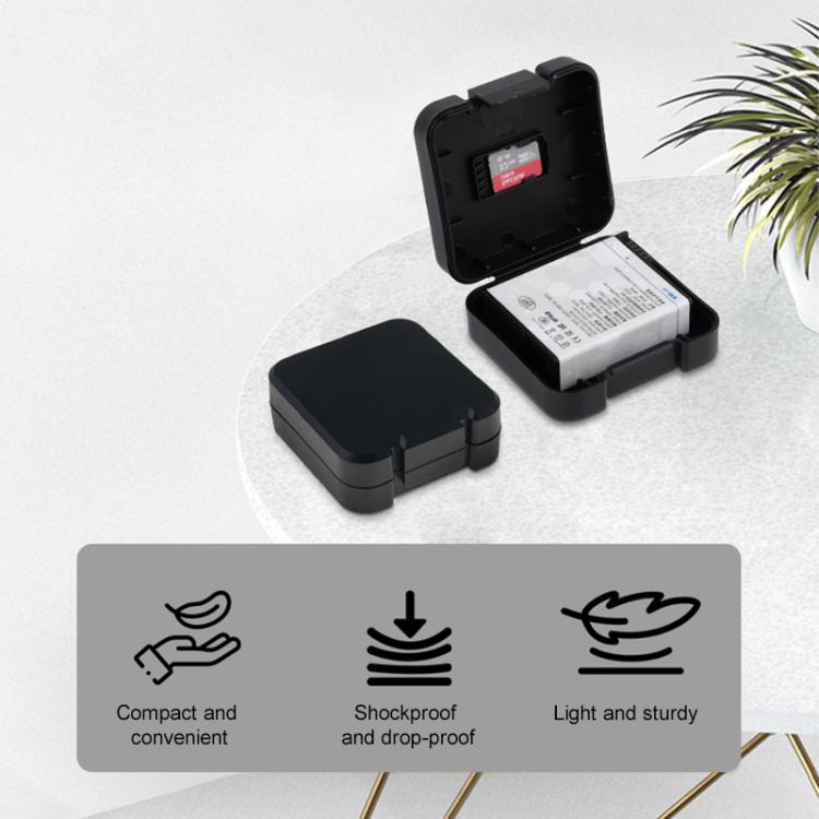 For DJI Osmo Action 5 Pro / 4 Battery & Memory Card Storage Box(Black) - free shipping - PMC TechLife - Order now!
