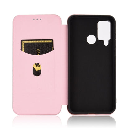 For DOOGEE N20 Pro Carbon Fiber Texture Horizontal Flip TPU + PC + PU Leather Case with Card Slot(Pink) - More Brand by PMC Jewellery | Online Shopping South Africa | PMC Jewellery | Buy Now Pay Later Mobicred