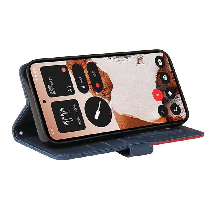 For Nothing CMF Phone 2 Pro Dual-color Splicing Flip Leather Phone Case(Blue) - free shipping - PMC TechLife - Order now!