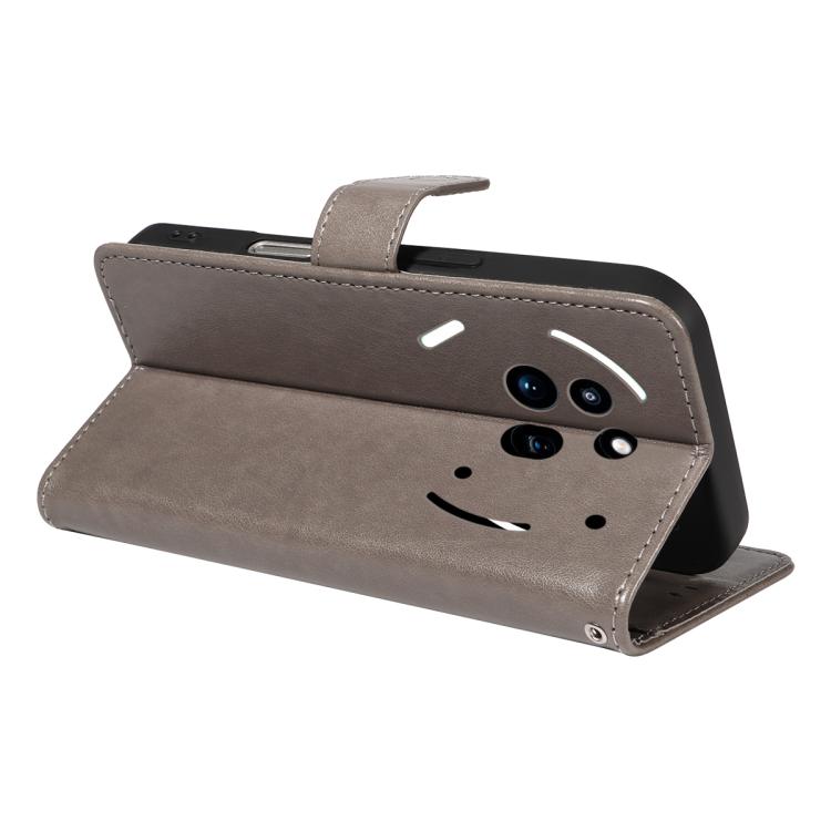 For Nothing Phone 3A Pro Cat and Bee Embossed Flip Leather Phone Case(Grey) - free shipping - PMC TechLife - Order now!
