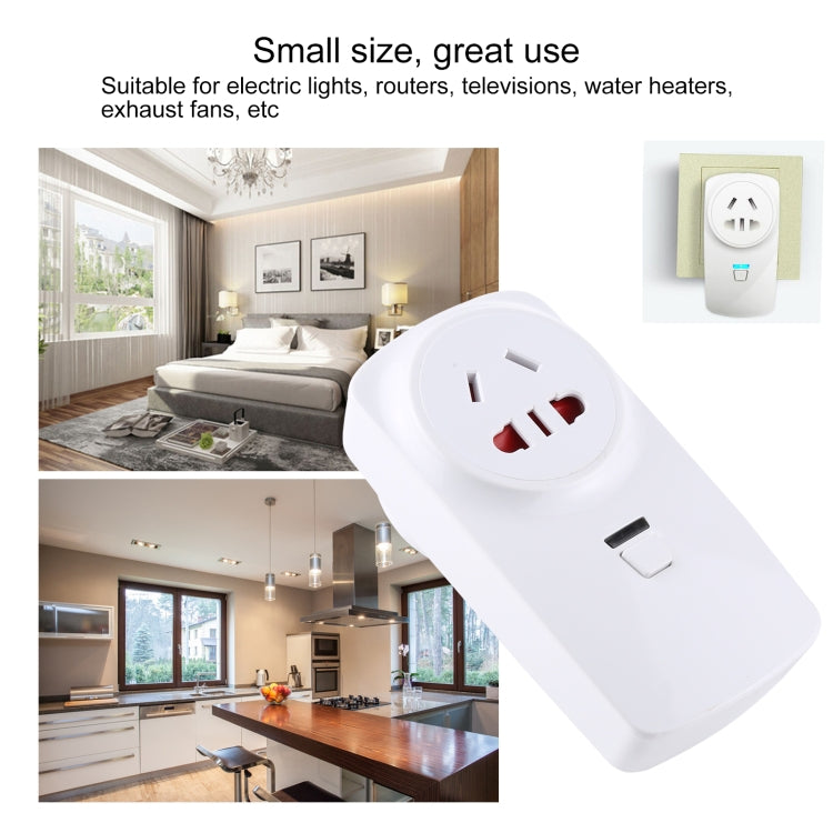 AK-DL220 220V Smart Wireless Remote Control Socket with Remote Control, Plug Type:AU Plug - free shipping - PMC Jewellery - Order now!