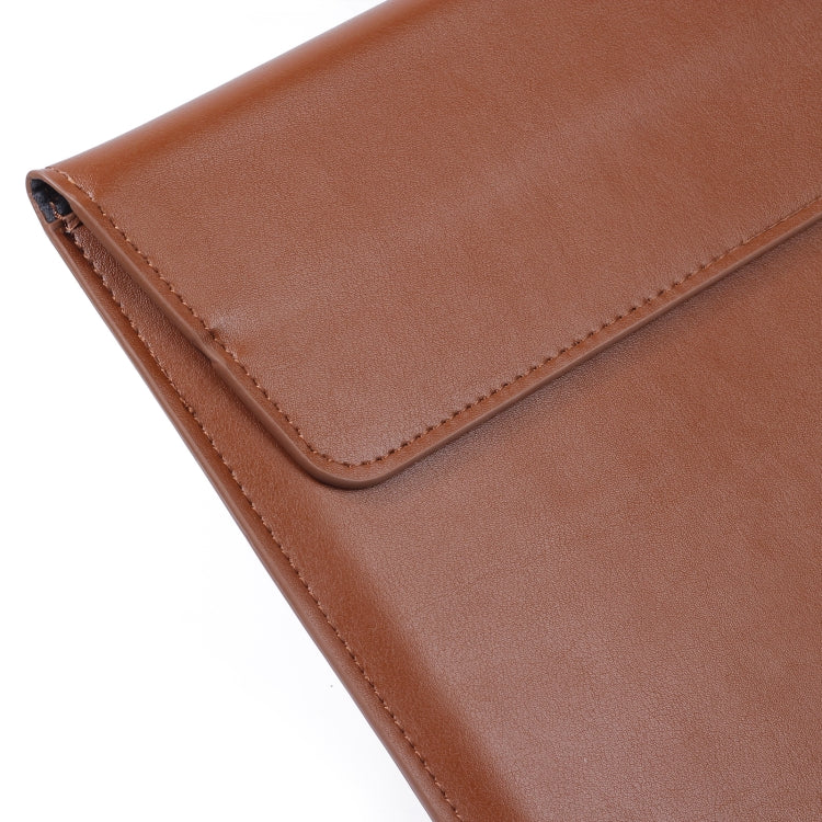 PU Leather Ultra-thin Envelope Bag Laptop Bag for MacBook Air / Pro 13 inch, with Stand Function(Space Gray) - Protective Bags by PMC Jewellery | Online Shopping South Africa | PMC Jewellery | Buy Now Pay Later Mobicred