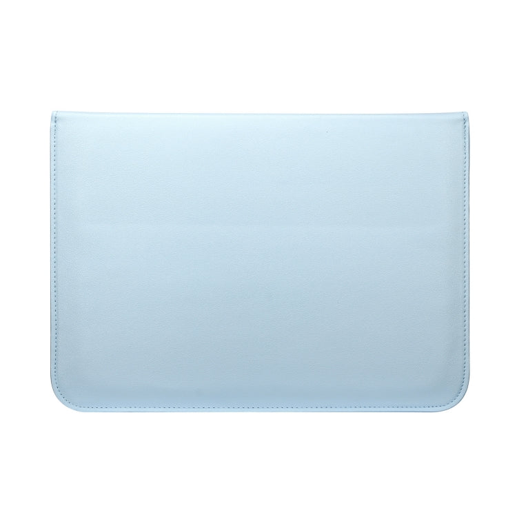 PU Leather Ultra-thin Envelope Bag Laptop Bag for MacBook Air / Pro 15 inch, with Stand Function(Sky Blue) - Protective Bags by PMC Jewellery | Online Shopping South Africa | PMC Jewellery | Buy Now Pay Later Mobicred
