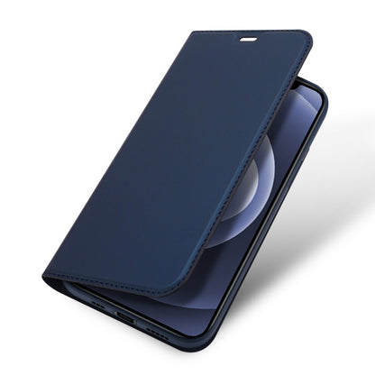 For iPhone 12 / 12 Pro DUX DUCIS Skin Pro Series Horizontal Flip PU + TPU Leather Case with Holder & Card Slots(Blue) - iPhone 12 / 12 Pro Cases by DUX DUCIS | Online Shopping South Africa | PMC Jewellery | Buy Now Pay Later Mobicred