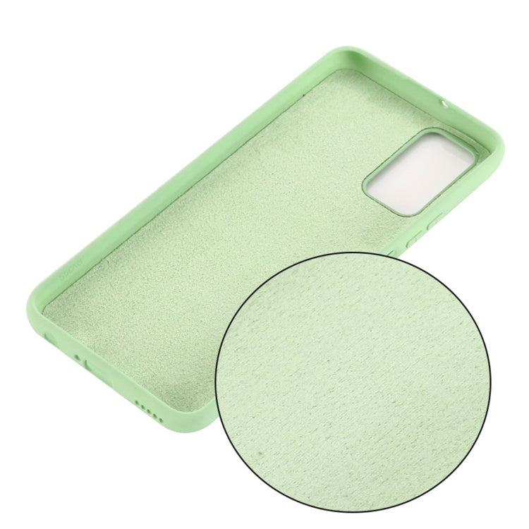 For Samsung Galaxy S20 FE / S20 Lite Pure Color Liquid Silicone Shockproof Full Coverage Case(Green) - Galaxy S20 FE Cases by PMC TechLife | Online Shopping South Africa | PMC TechLife | Buy Now Pay Later Mobicred
