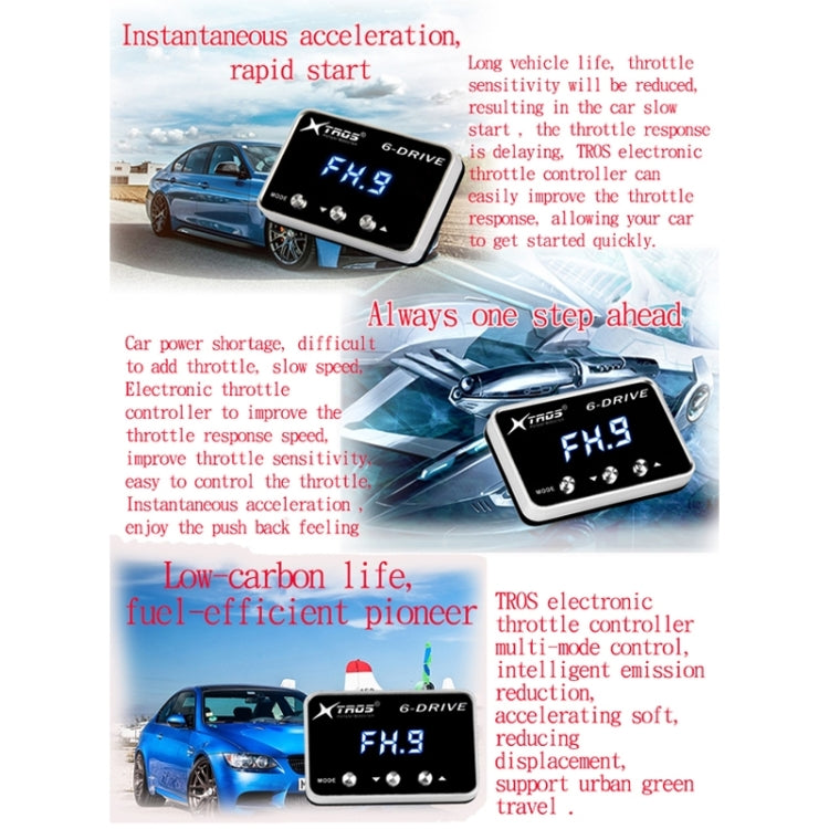 For Peugeot 208 2012+ TROS TS-6Drive Potent Booster Electronic Throttle Controller - Car Modification by TROS | Online Shopping South Africa | PMC TechLife | Buy Now Pay Later Mobicred